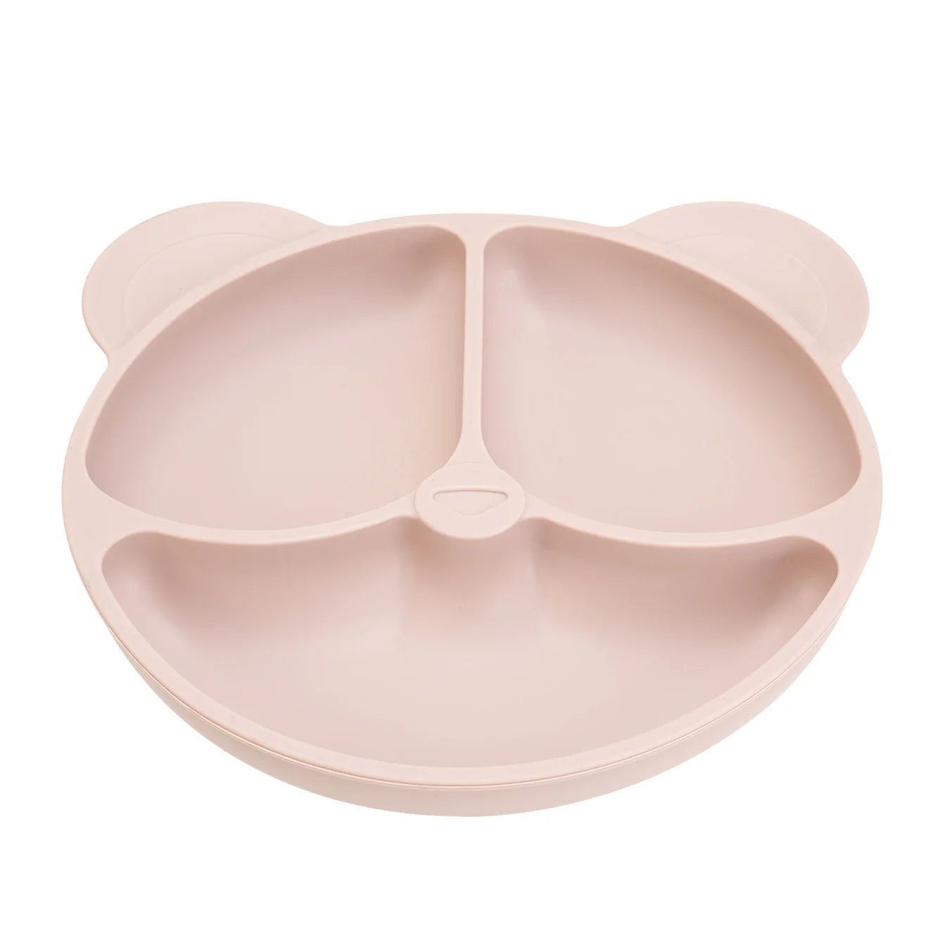 Blush silicone bear divided suction plate