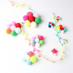 8-30mm Mixed High Elasticity Pompoms | Oliver Montessori