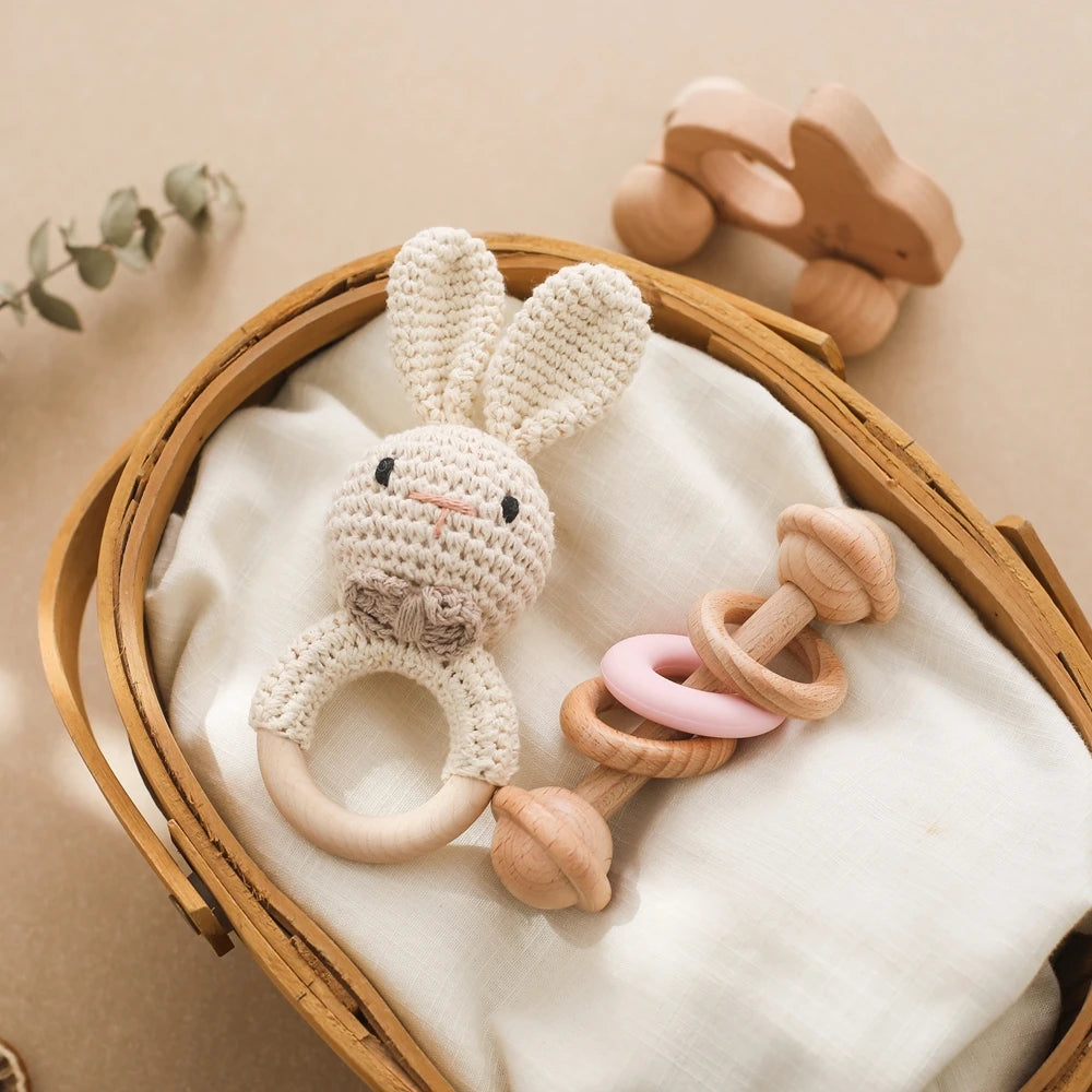 Animal Rattle Set | Oliver and Company Montessori Toys