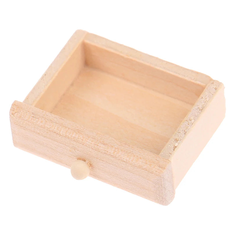 Small wooden box on a white background Oliver Montessori Toys