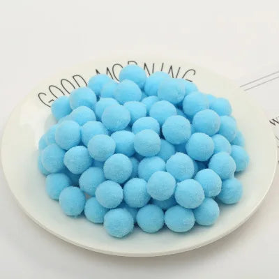 500/2000Pcs Mixed Color Fluffy Soft Colored Pompoms for Crafts