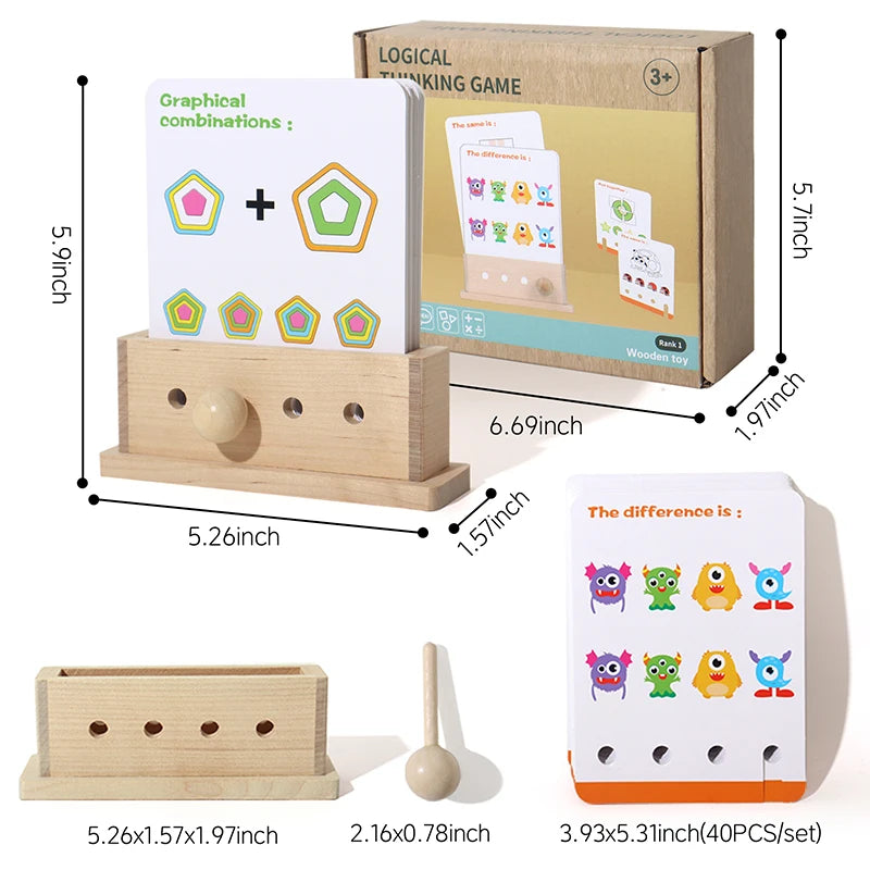 Logical Thinking Game - Montessori Problem-Solving Toy for Kids