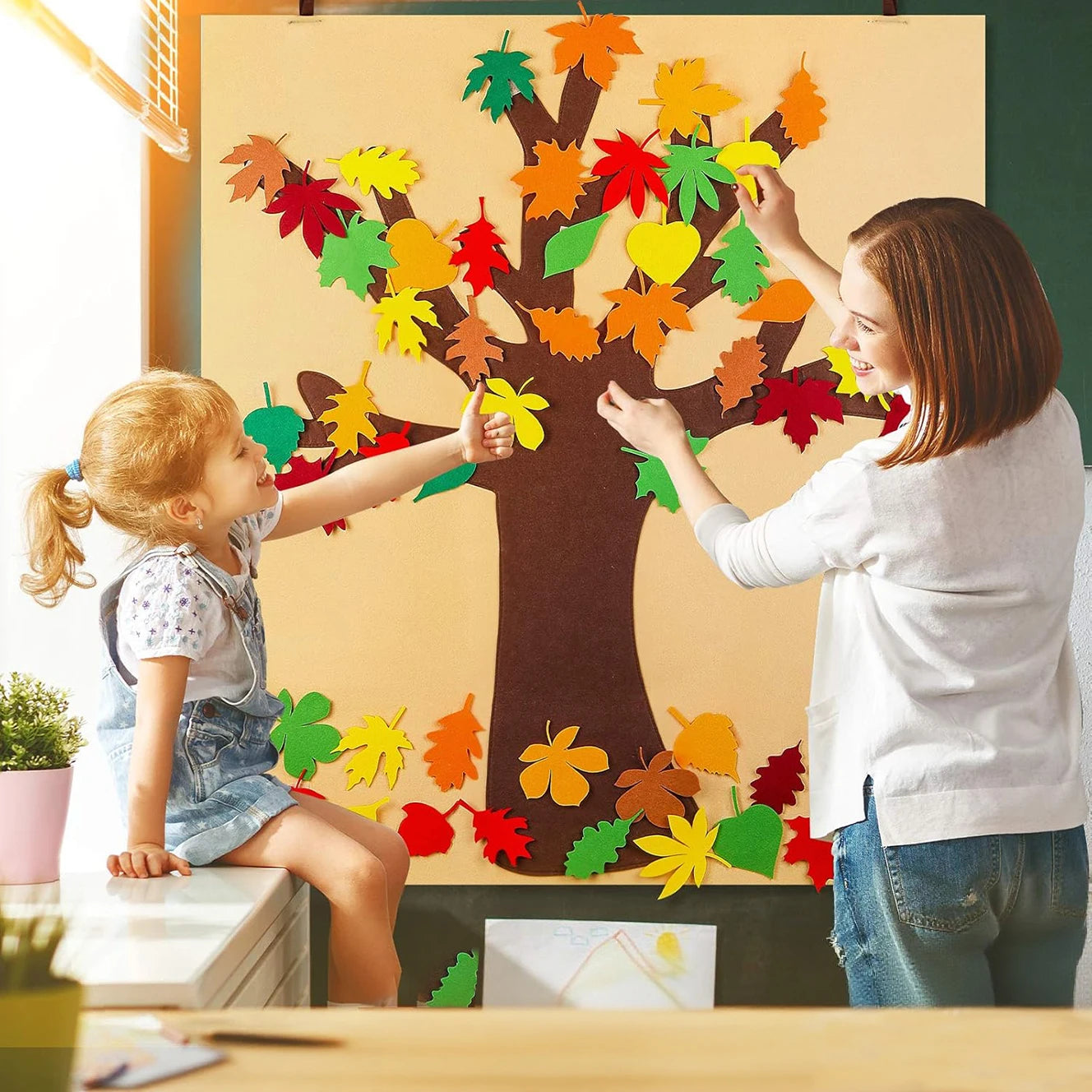 Felt Autumn Tree Wall Hanging for Kids – Fall Activity – Oliver & Company