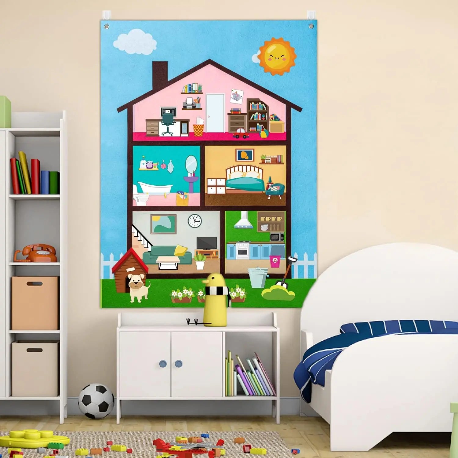 Felt Story Board for Kids – Themed Storytelling Set – Oliver & Company