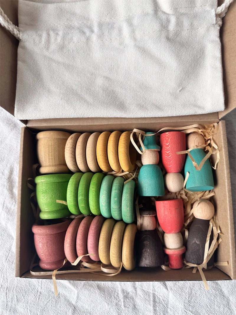 Rainbow Loose Parts Sorting Set
