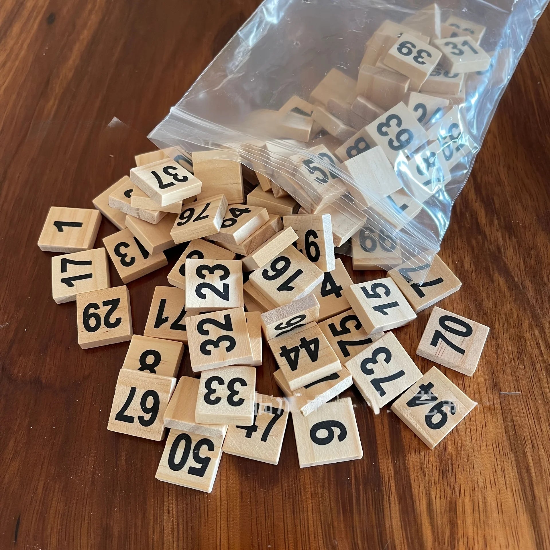 Wooden Number Tiles 1-100 | Oliver & Company Toys