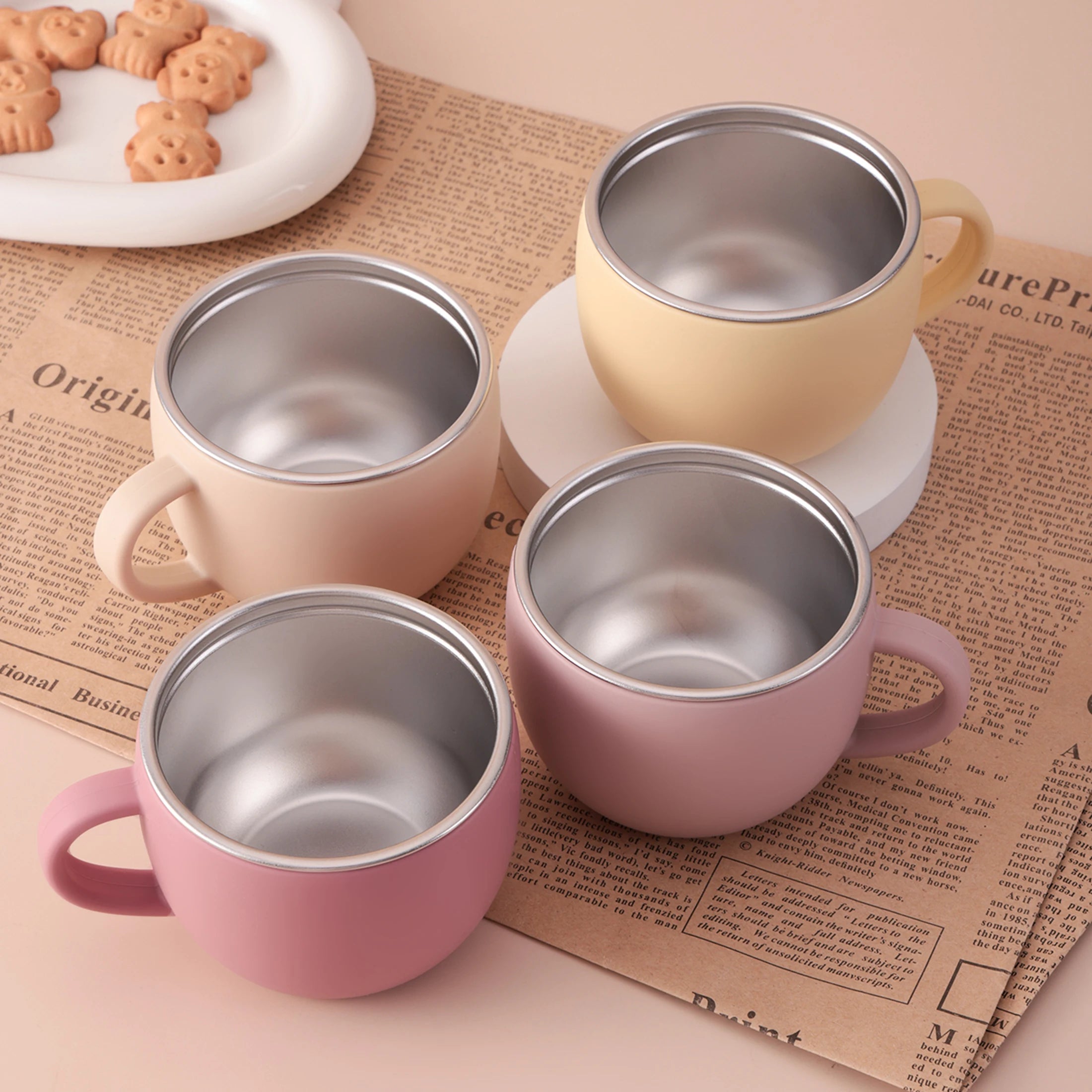 2-in-1 Silicone Baby Mug with Detachable Stainless-Steel Inner | Oliver Montessori Toys
