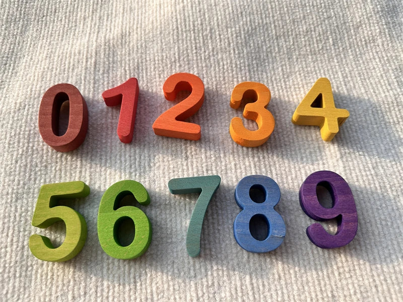Wooden Rainbow Alphabet & Number Puzzles