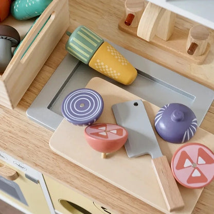 Pretend Play Food Toys | Food Accessories in Wooden Crates