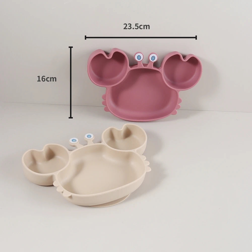 Silicone Crab Suction Plate | Oliver & Company Montessori Toys