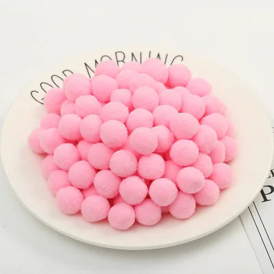500/2000Pcs Mixed Color Fluffy Soft Colored Pompoms for Crafts