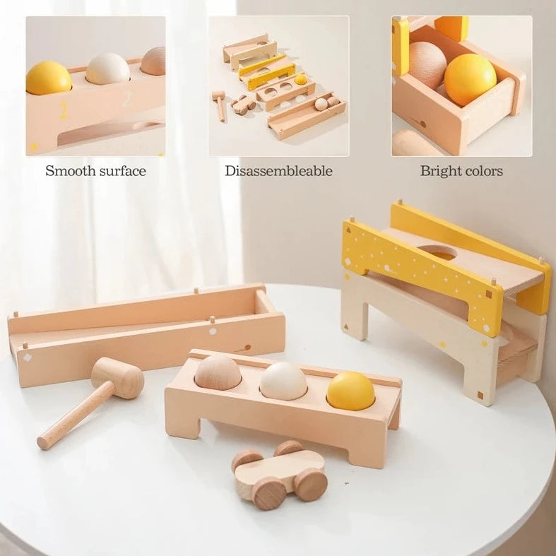 Montessori Wooden Track Toy