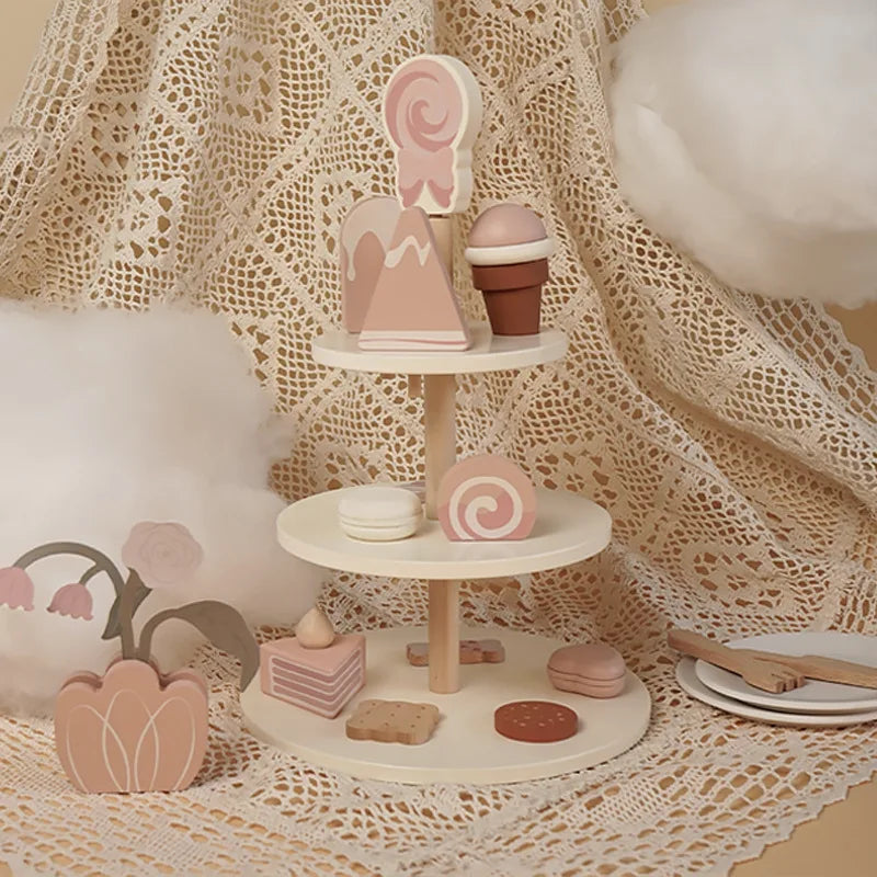 Pretend Play Tea & Dessert Set | Oliver Montessori Toys