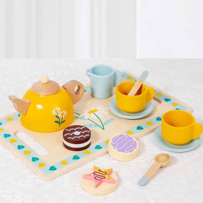 Wooden Tea & Sweets Play Set | Oliver Montessori Toys