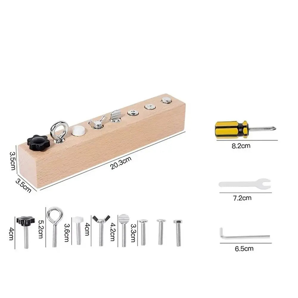 Wooden Screw & Bolt Toy