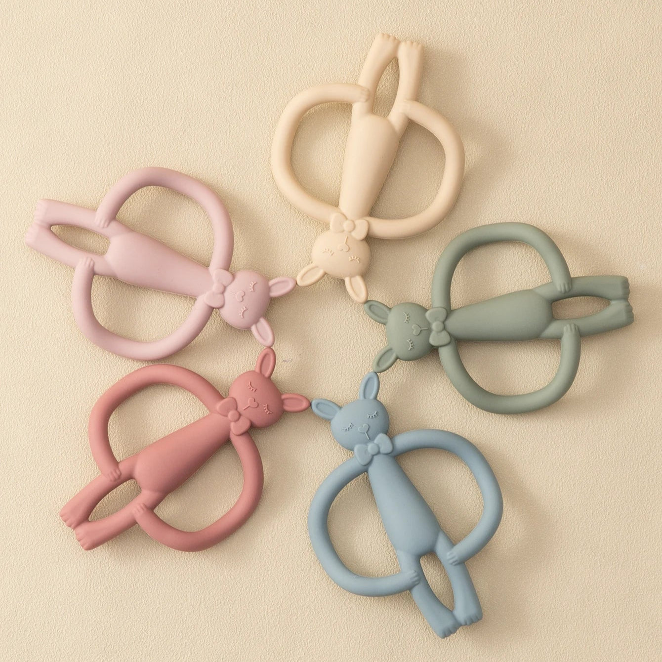 Cartoon Rabbit Silicone Baby Teether