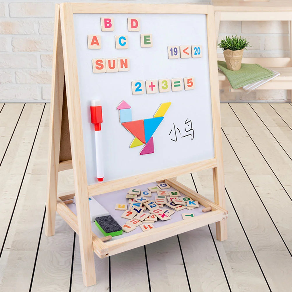 Standing Art Easel Tabletop Chalkboard | Oliver Montessori Toys