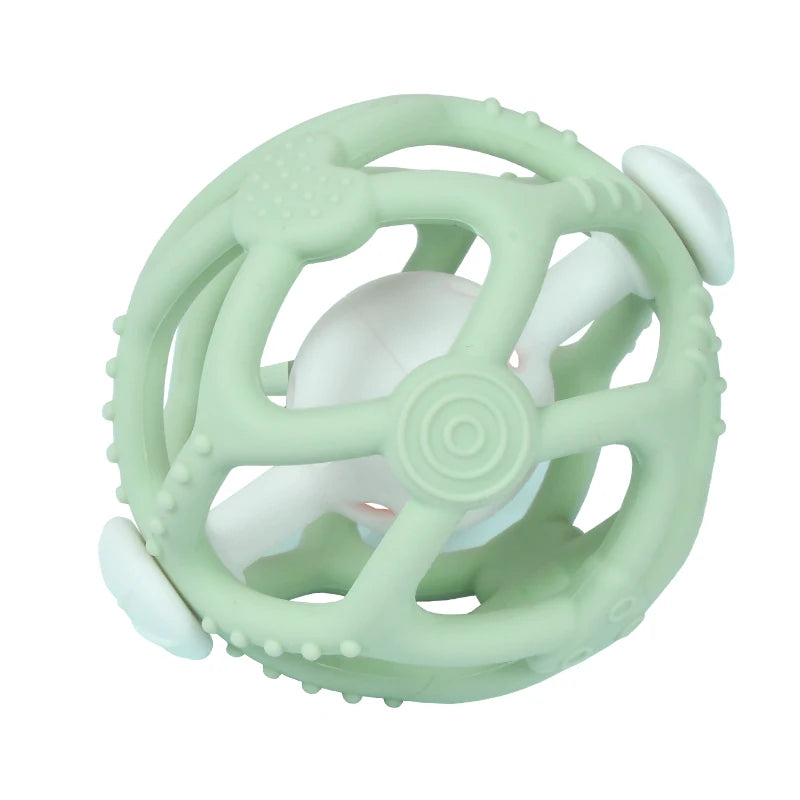 Textured Silicone Rattle Ball