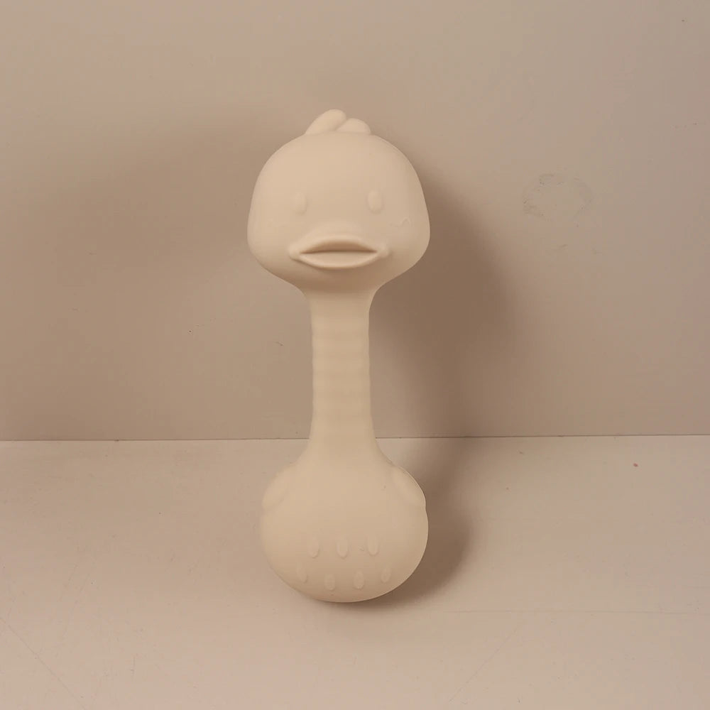 Silicone Barbell Baby Teether – BPA-Free Chew Toy for Infants