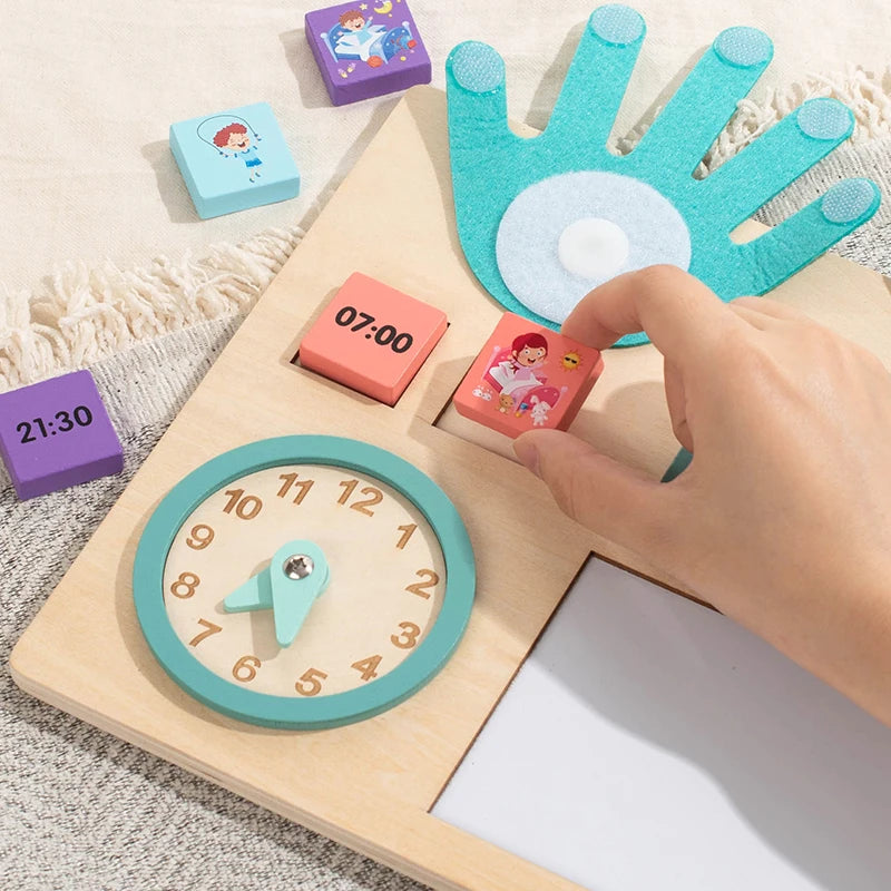 Wooden Finger Counting Math Board with Number Sticks