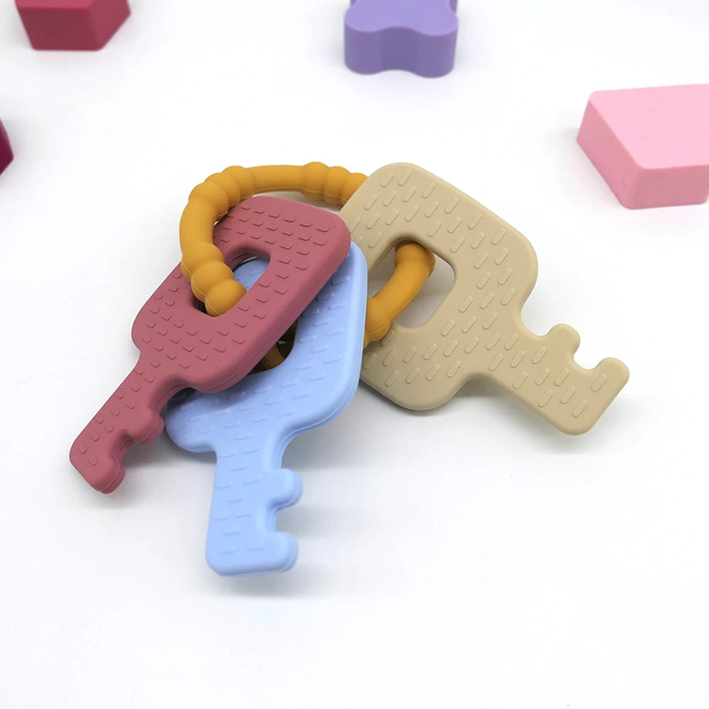 Silicone Key Teether Ring
