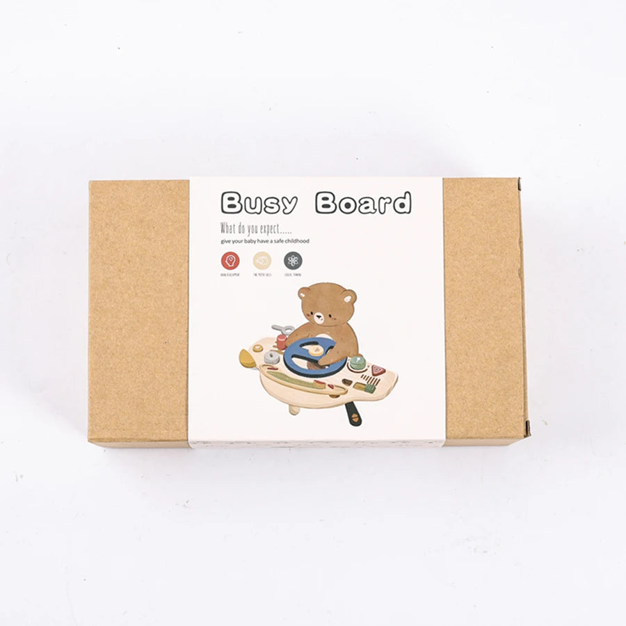 Little Driver Wooden Busy Board  B- Pretend Driving Fun by Oliver Montessorix