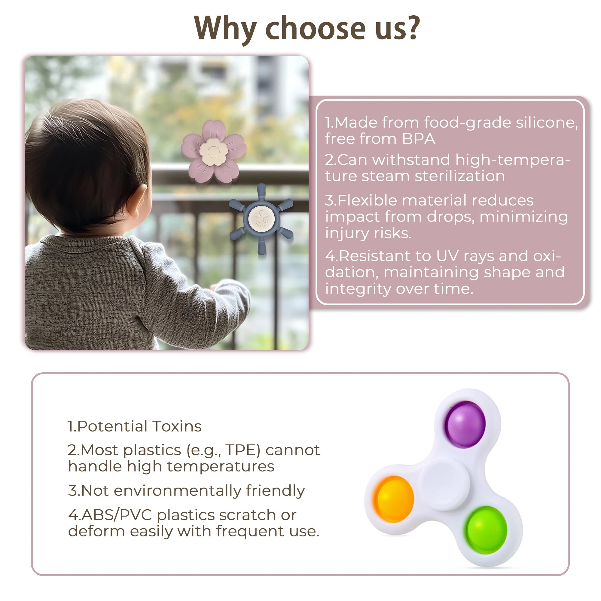 Suction Cup Silicone Spinners