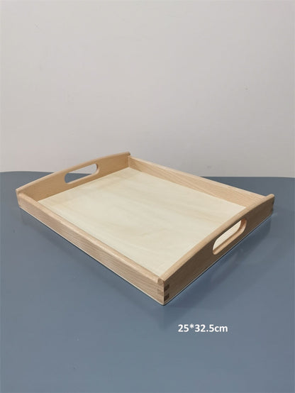 Montessori Wooden Trays with Handle