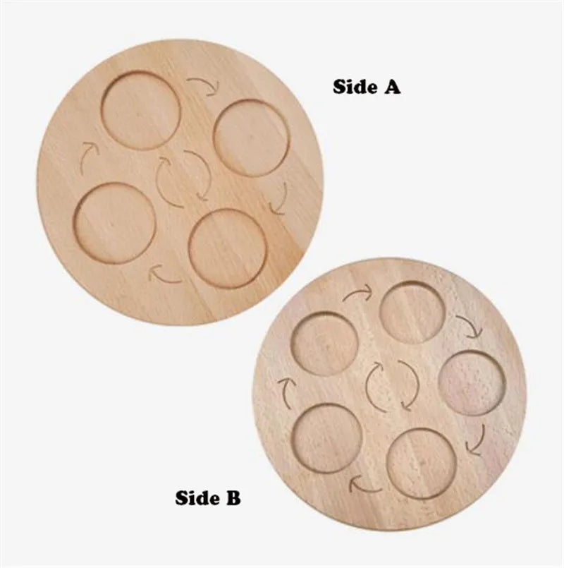 Wooden Life Cycle Learning Board with Figurines