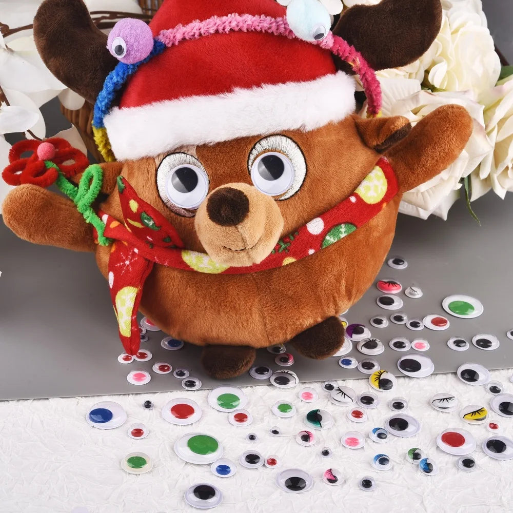 Movable Googly Eyes - Kindergarten Craft Supplies, featuring a set of colorful, movable eyes for creative children's projects, perfect for adding personality to crafts and toys.