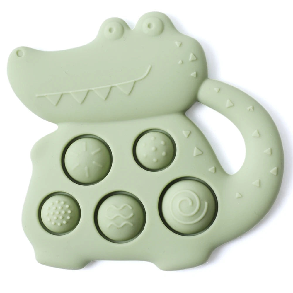 Silicone Dinosaur Baby Teether 