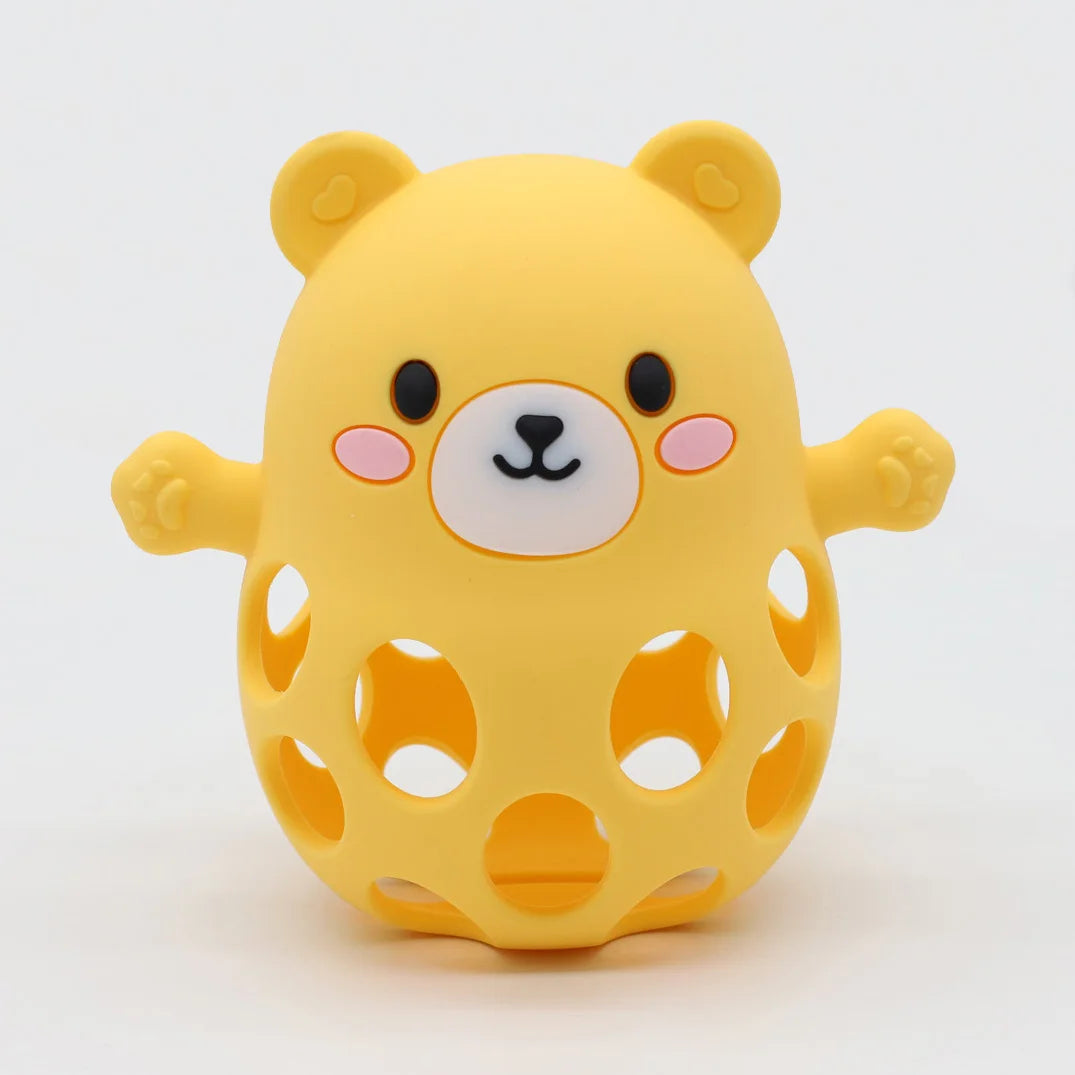 Bear Silicone Teether Ball
