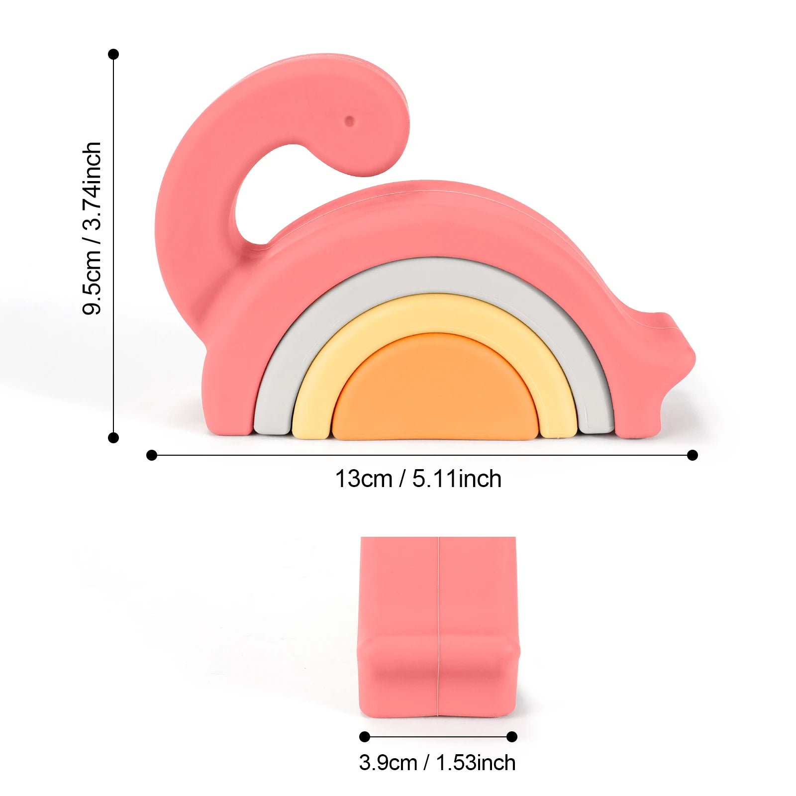Dinosaur Silicone Stacking Blocks | Oliver & Company 