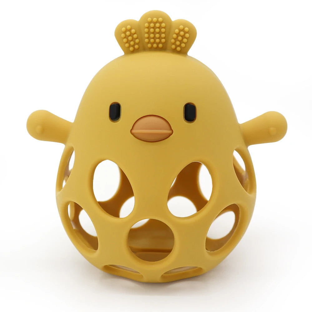 Oliver & Company Cartoon Chicken Teething Toy
