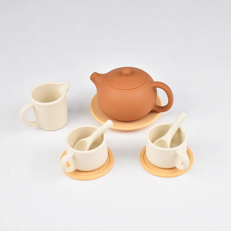 Silicone Tea Party Set for Kids | Oliver Montessori Toys
