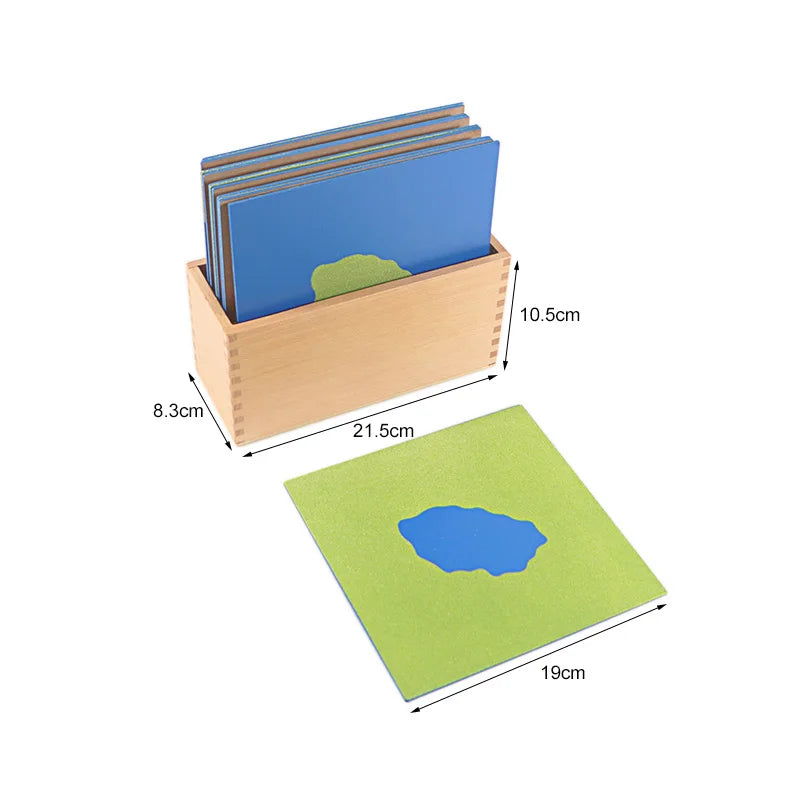 Montessori Land and Water Forms Wooden Geography Material