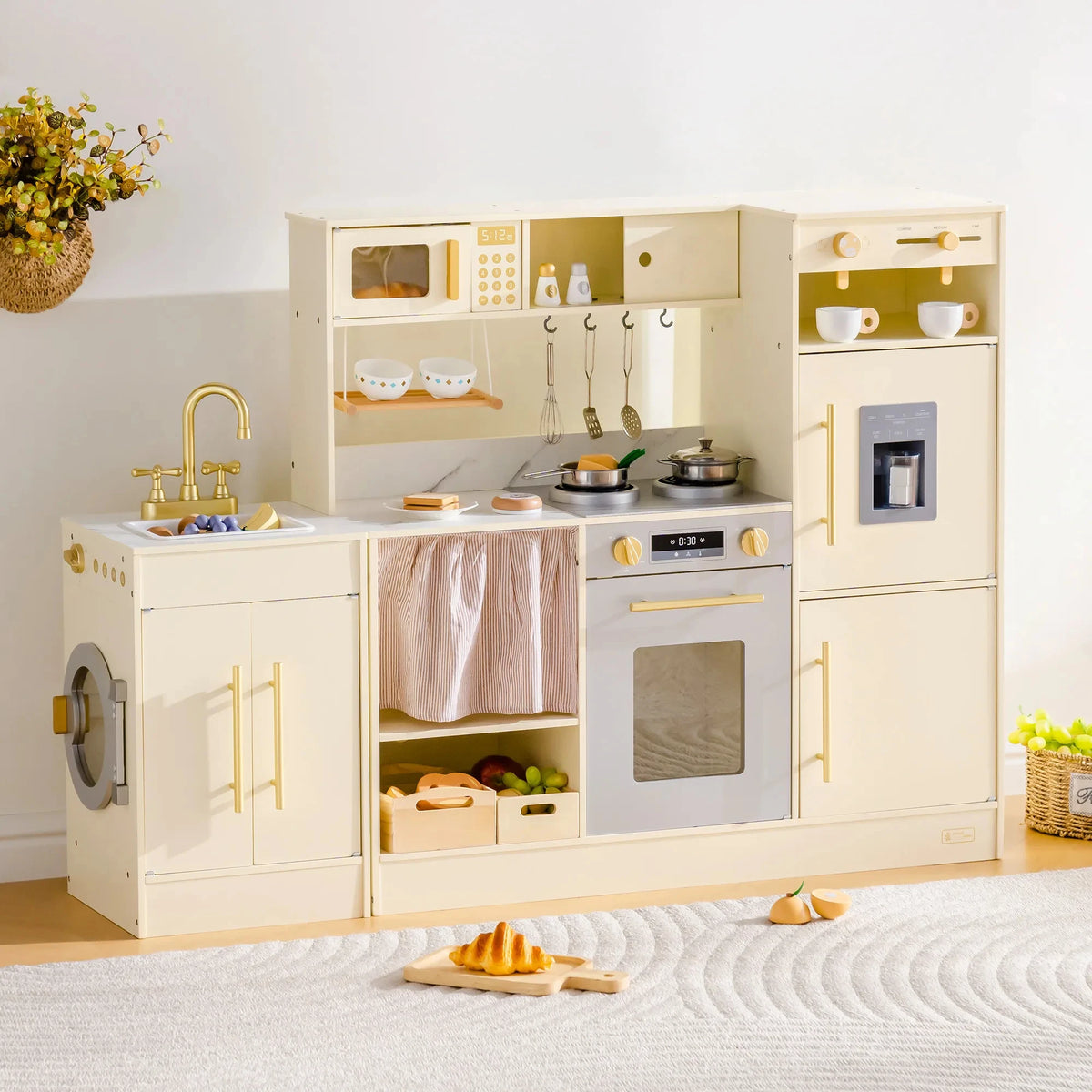 Corner Play Kitchen with Washing Machine