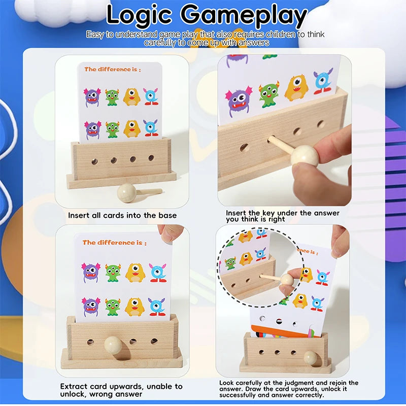 Logical Thinking Game - Montessori Problem-Solving Toy for Kids