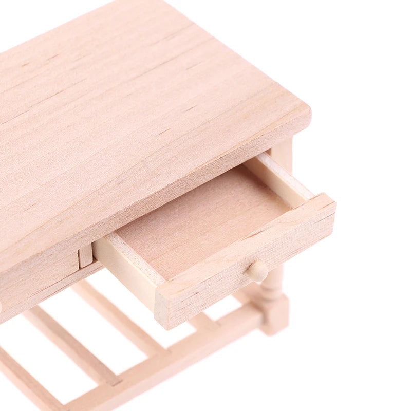 Wooden step stool with a drawer on a white background Oliver & Company Montessori Toys