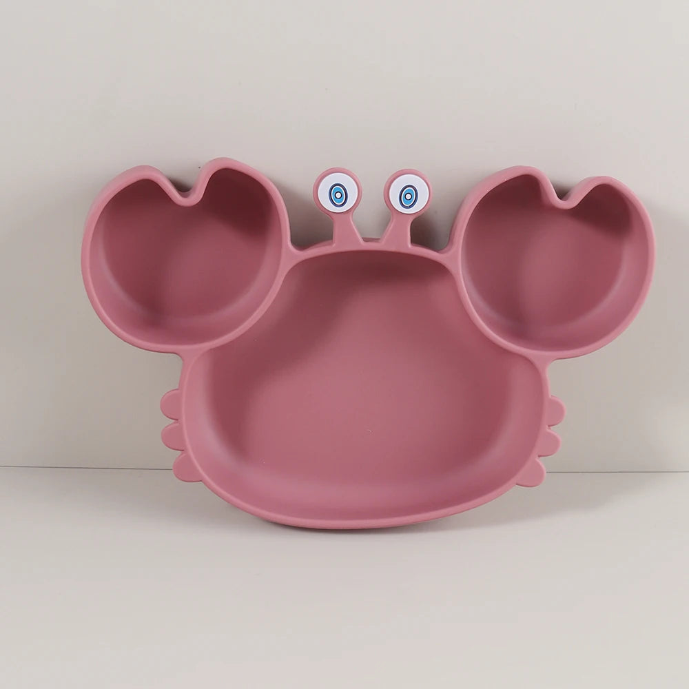Silicone Crab Suction Plate | Oliver & Company Montessori Toys