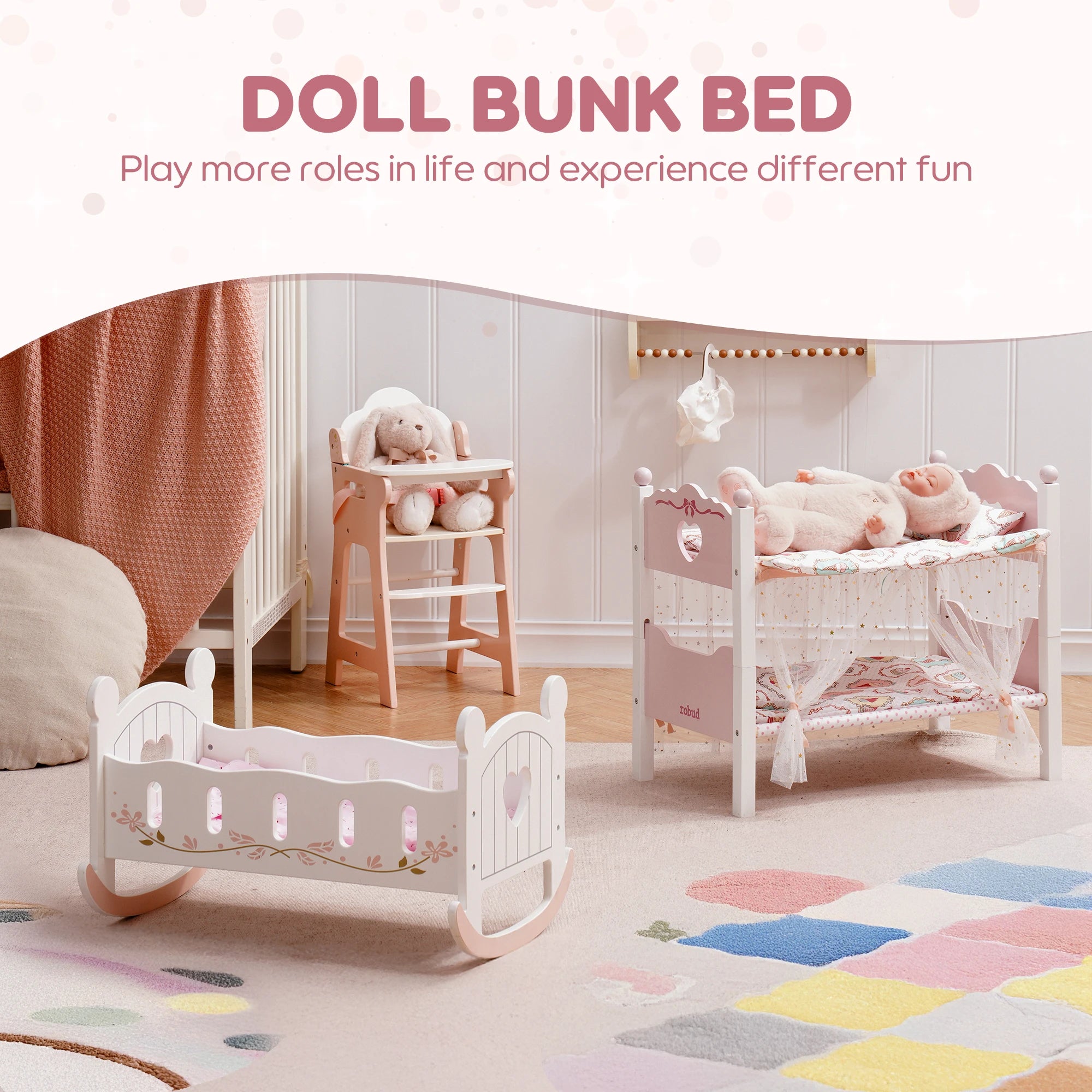 Stackable Doll Bunk Beds