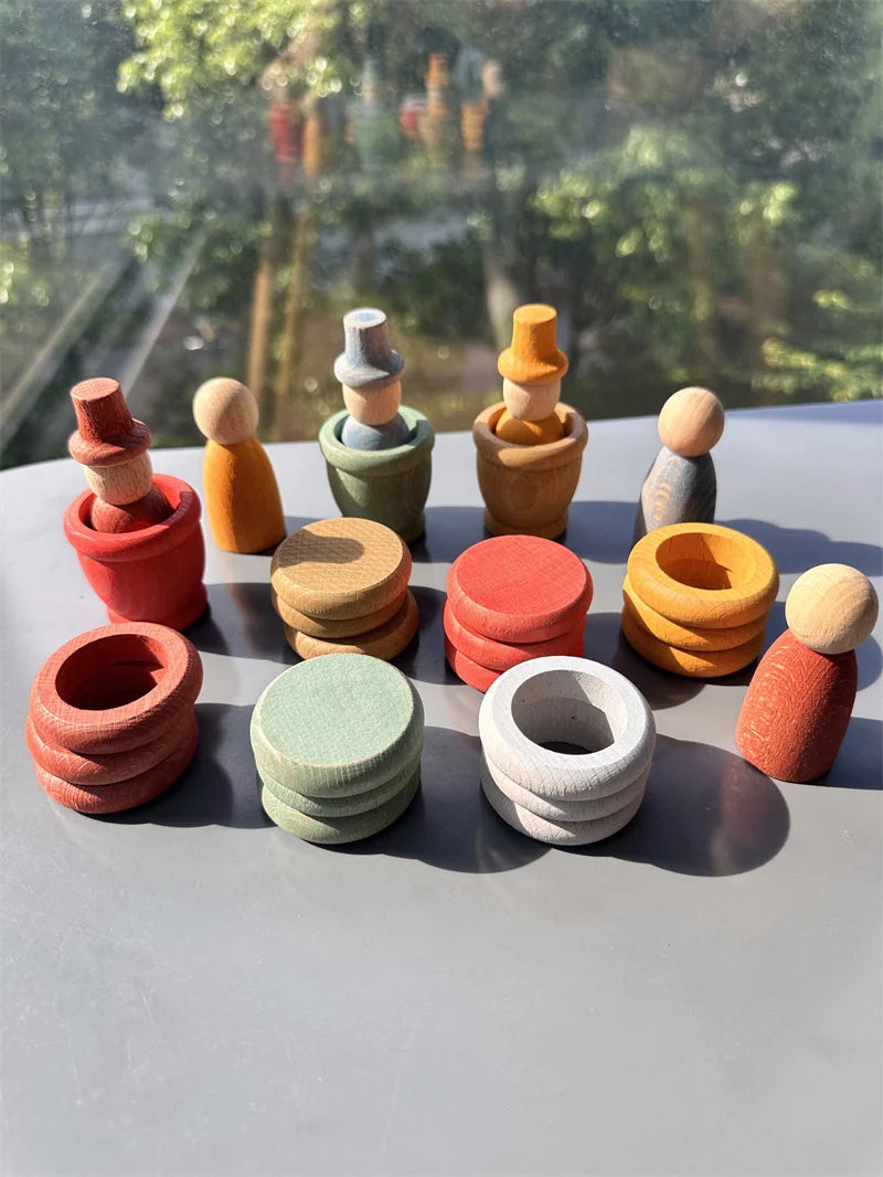 Rainbow Loose Parts Sorting Set