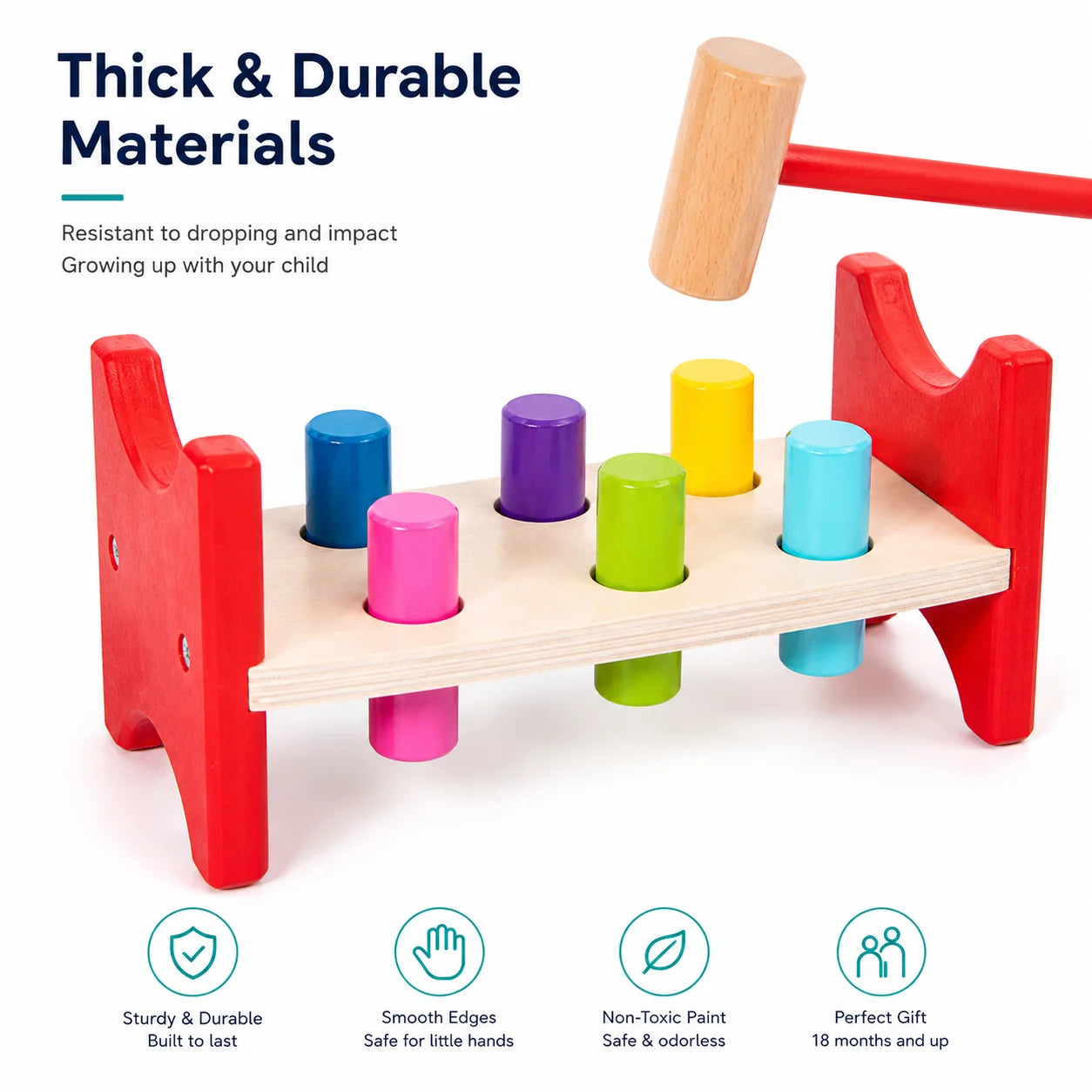 Hammering Bench and Shape Pounding Toy