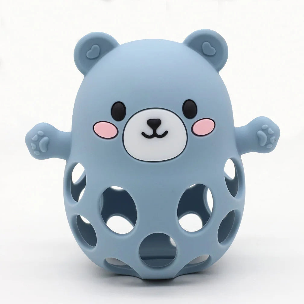 Bear Silicone Teether Ball