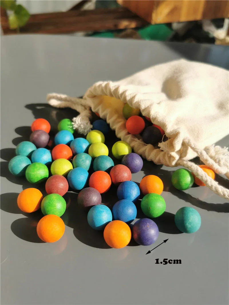 Wooden 100 Peg Board with Beads, Alphabets, and Numbers