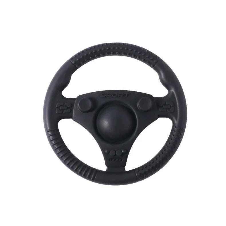 Cartoon Steering Wheel Baby Teething Toy | Oliver Montessori