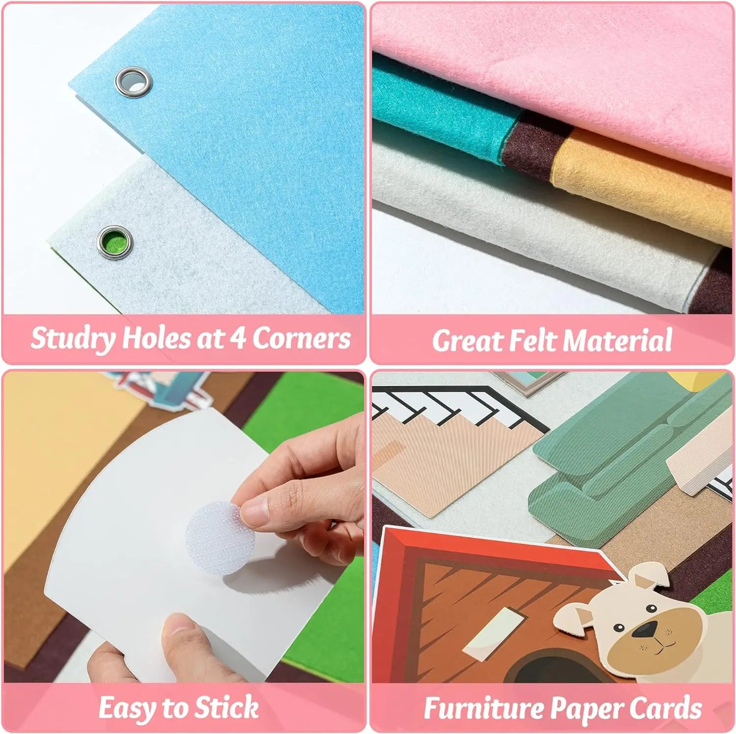 Felt Story Board for Kids – Themed Storytelling Set – Oliver & Company