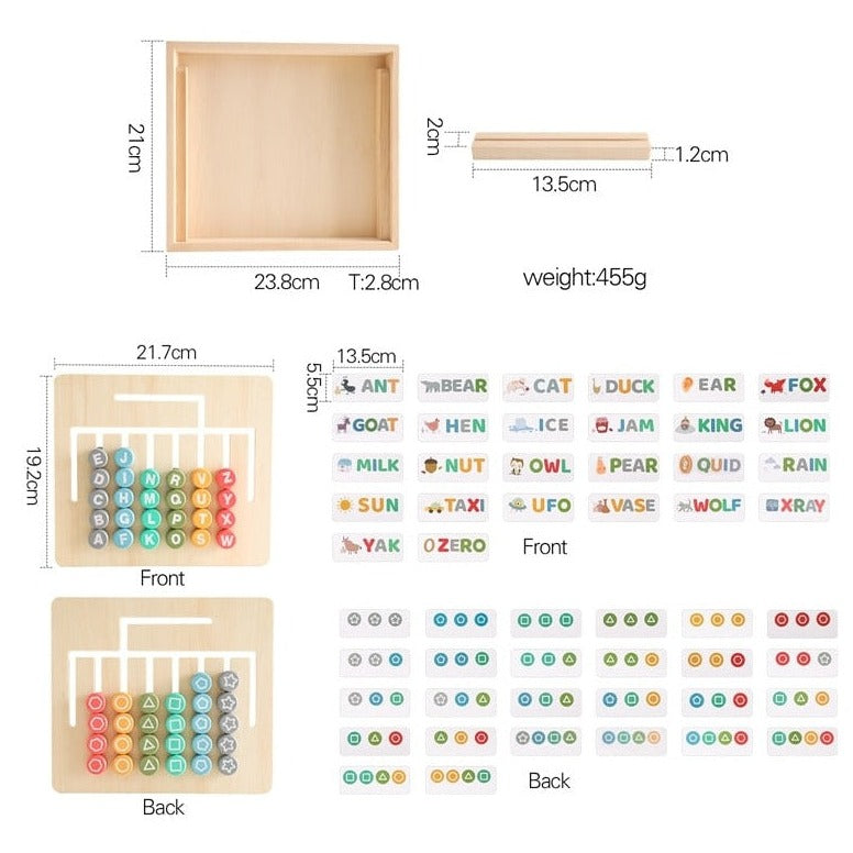 Montessori Wooden Spelling Board