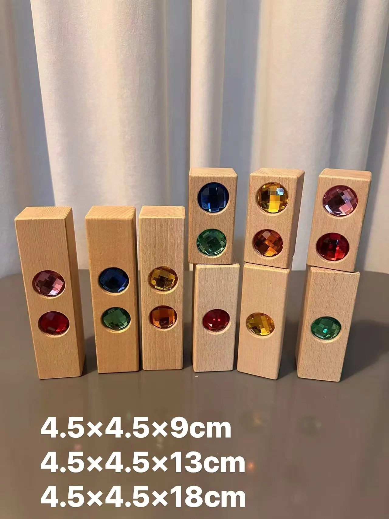 3D Gem Wooden Building Blocks