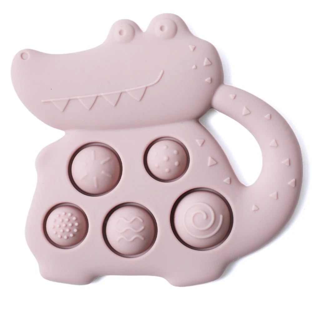 Silicone Dinosaur Baby Teether 